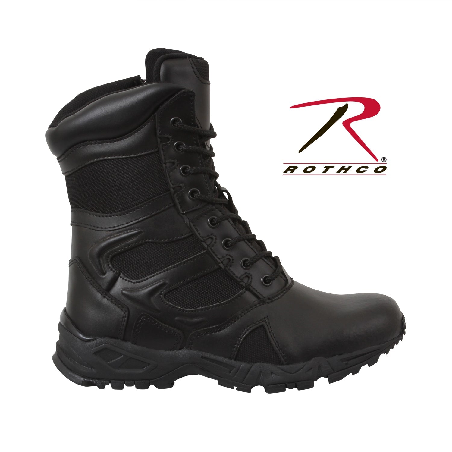 Rothco Forced Entry Deployment Boot With Side Zipper - 8 Inch LARSON TACTICAL SUPPLY
