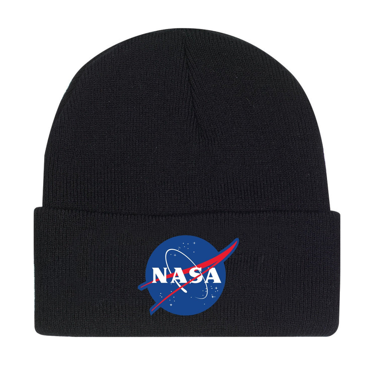 Rothco Deluxe NASA Meatball Logo Embroidered Watch Cap - Black LARSON TACTICAL SUPPLY