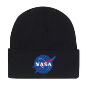 Rothco Deluxe NASA Meatball Logo Embroidered Watch Cap - Black LARSON TACTICAL SUPPLY