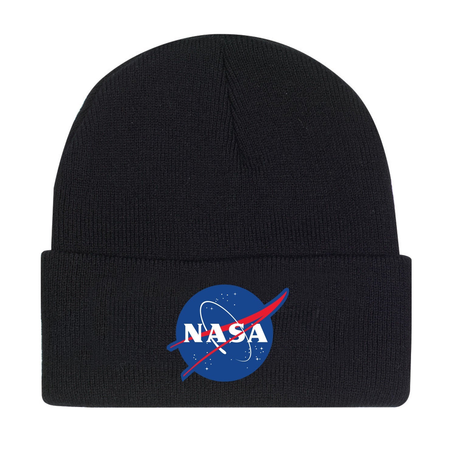 Rothco Deluxe NASA Meatball Logo Embroidered Watch Cap - Black LARSON TACTICAL SUPPLY