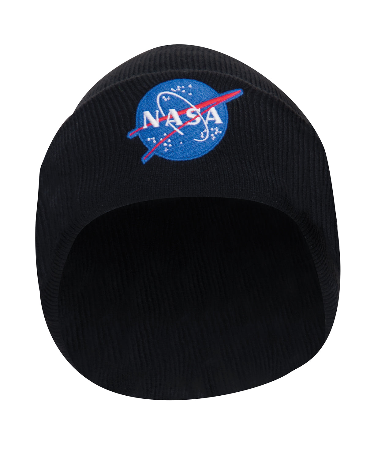 Rothco Deluxe NASA Meatball Logo Embroidered Watch Cap - Black LARSON TACTICAL SUPPLY
