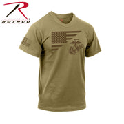 Rothco US Flag / USMC Eagle, Globe, & Anchor T Shirt LARSON TACTICAL SUPPLY