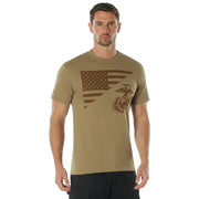 Rothco US Flag / USMC Eagle, Globe, & Anchor T Shirt LARSON TACTICAL SUPPLY