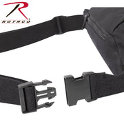 Rothco Canvas Crossbody Fanny Pack - Black LARSON TACTICAL SUPPLY