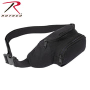 Rothco Canvas Crossbody Fanny Pack - Black LARSON TACTICAL SUPPLY