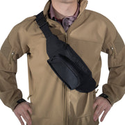 Rothco Canvas Crossbody Fanny Pack - Black LARSON TACTICAL SUPPLY