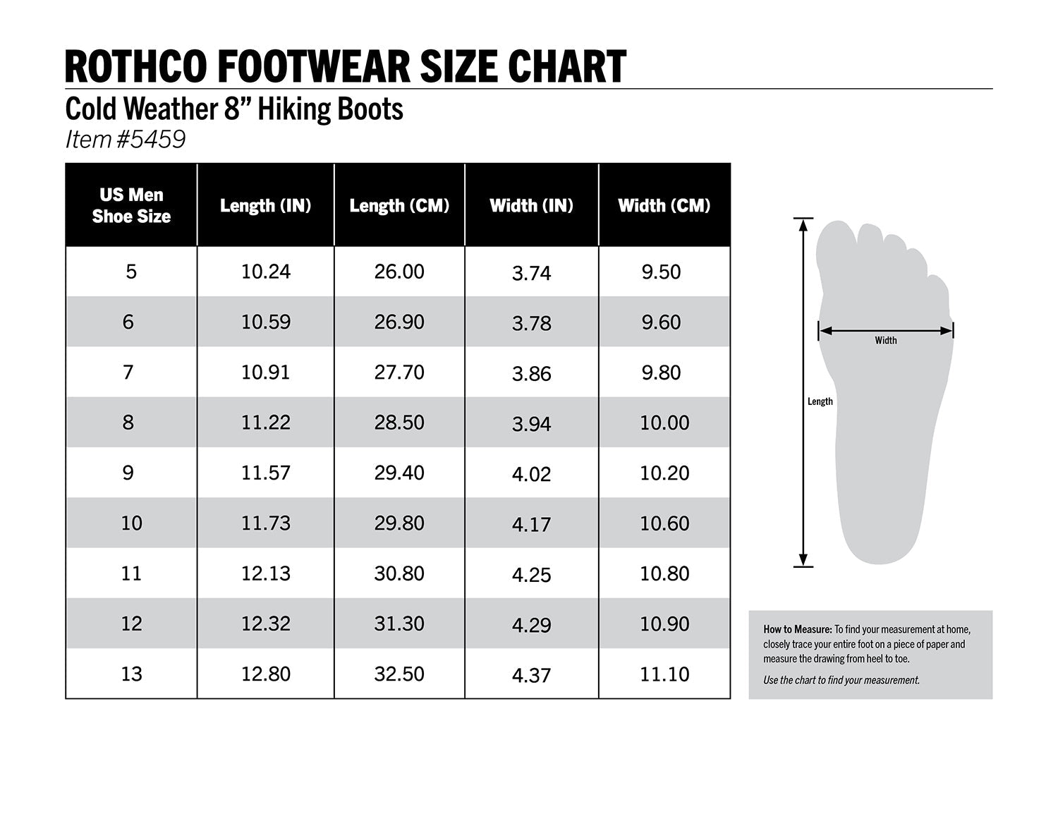 Rothco Cold Weather Hiking Boots - 8 Inch LARSON TACTICAL SUPPLY