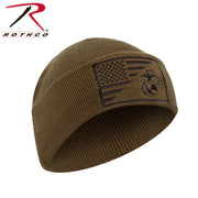 Rothco USMC Eagle, Globe and Anchor / US Flag Deluxe Fine Knit Watch Cap LARSON TACTICAL SUPPLY