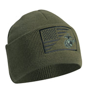 Rothco USMC Eagle, Globe and Anchor / US Flag Deluxe Fine Knit Watch Cap LARSON TACTICAL SUPPLY