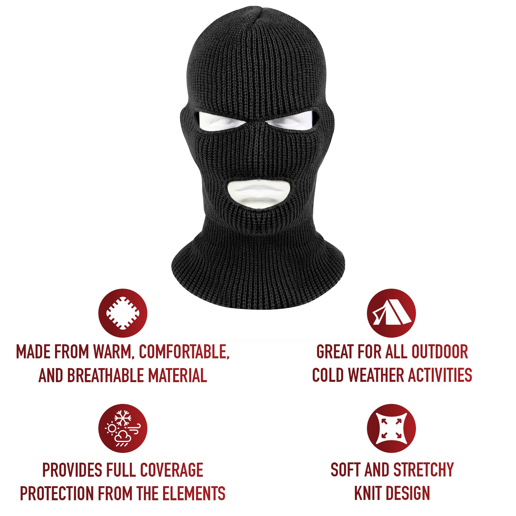 Rothco 3 Hole Face Mask LARSON TACTICAL SUPPLY