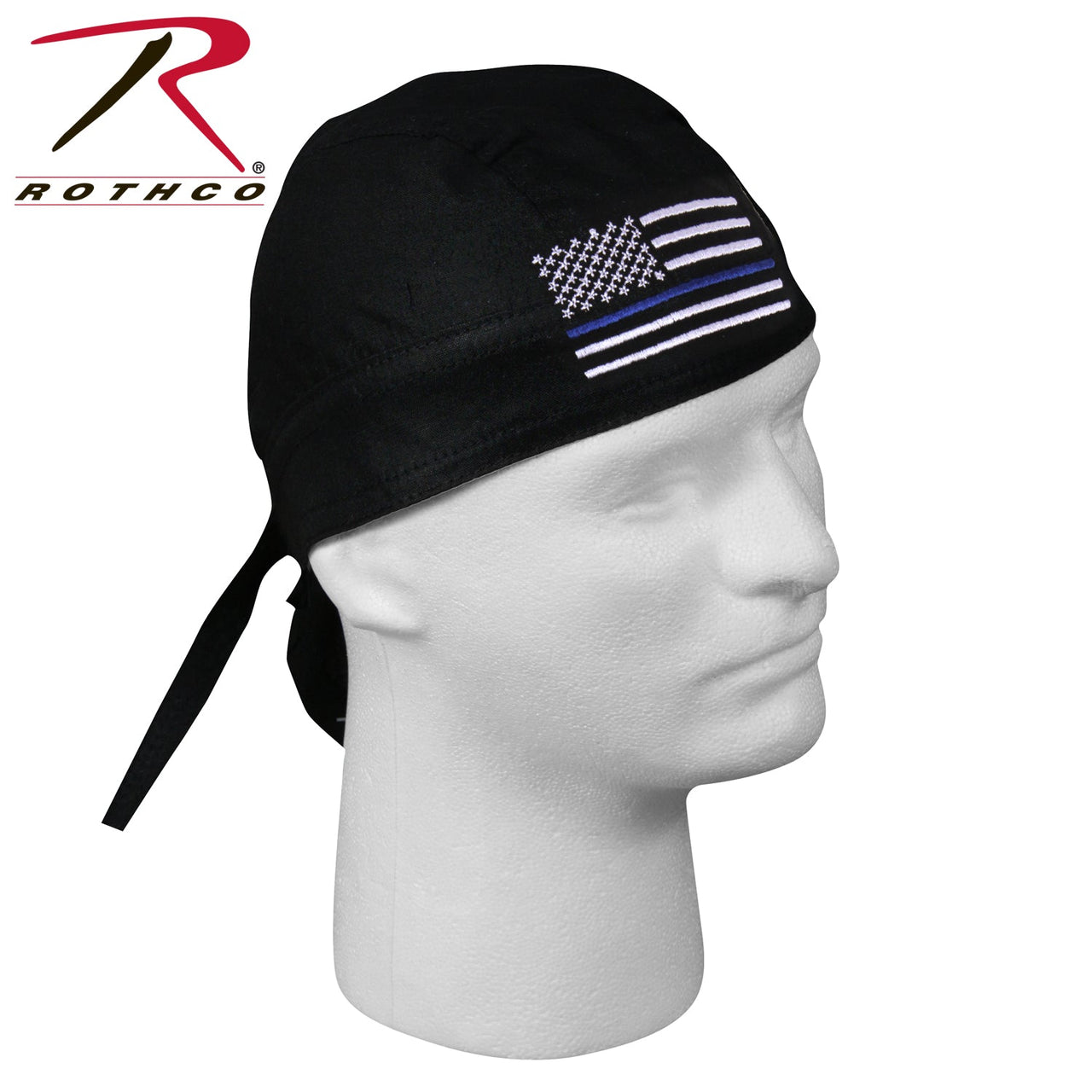Rothco Thin Blue Line Flag Headwrap LARSON TACTICAL SUPPLY