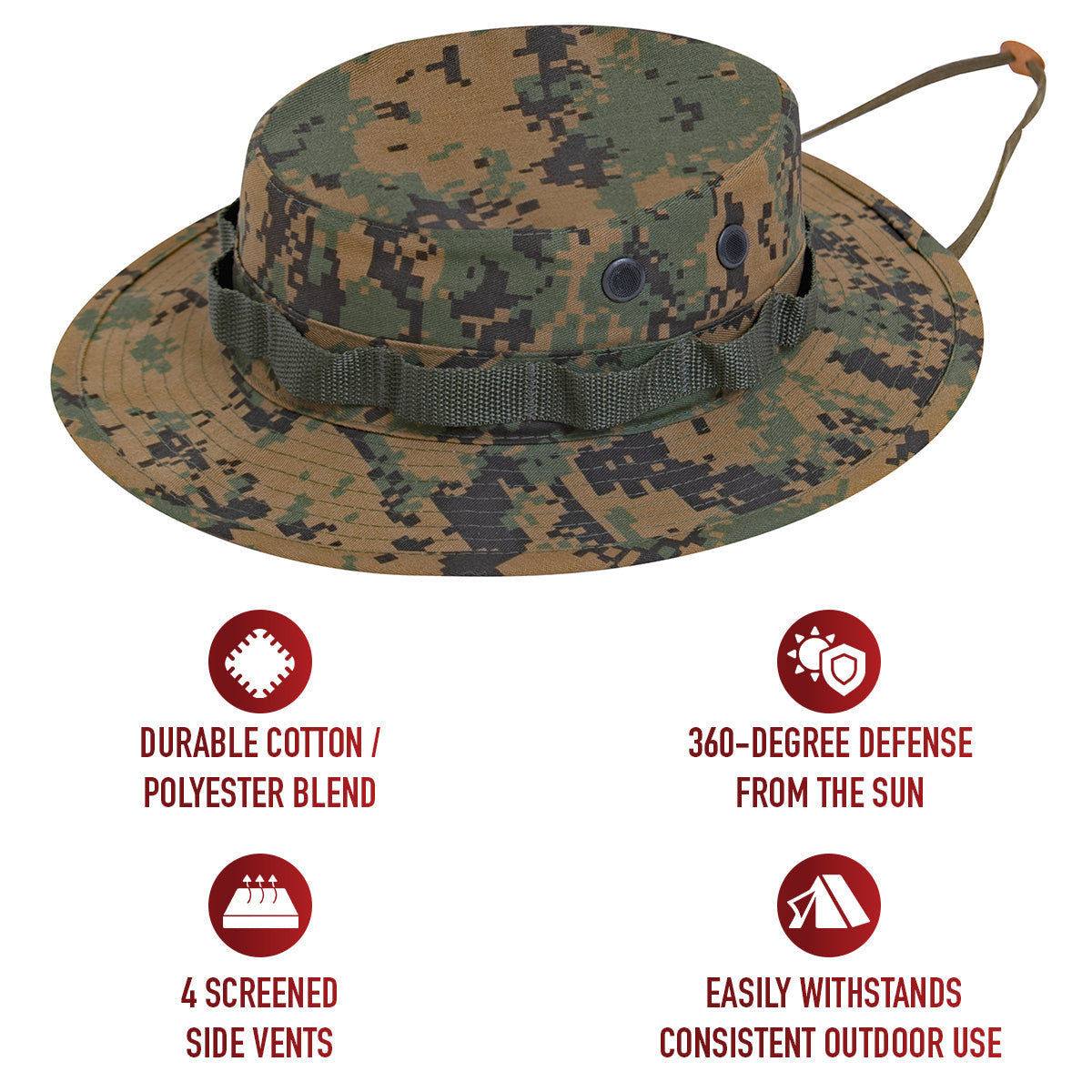Rothco Digital Camo Boonie Hat LARSON TACTICAL SUPPLY