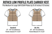 Rothco Low Profile Plate Carrier Vest LARSON TACTICAL SUPPLY
