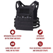 Rothco Lightweight Armor Plate Carrier Vest LARSON TACTICAL SUPPLY