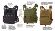 Rothco Lightweight Armor Plate Carrier Vest LARSON TACTICAL SUPPLY