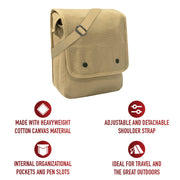 Rothco Canvas Map Case Shoulder Bag LARSON TACTICAL SUPPLY