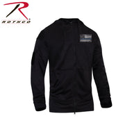 Rothco Thin Blue Line Concealed Carry Zippered Hoodie - Black LARSON TACTICAL SUPPLY