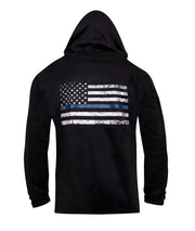 Rothco Thin Blue Line Concealed Carry Zippered Hoodie - Black LARSON TACTICAL SUPPLY