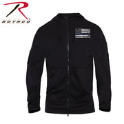 Rothco Thin Blue Line Concealed Carry Zippered Hoodie - Black LARSON TACTICAL SUPPLY