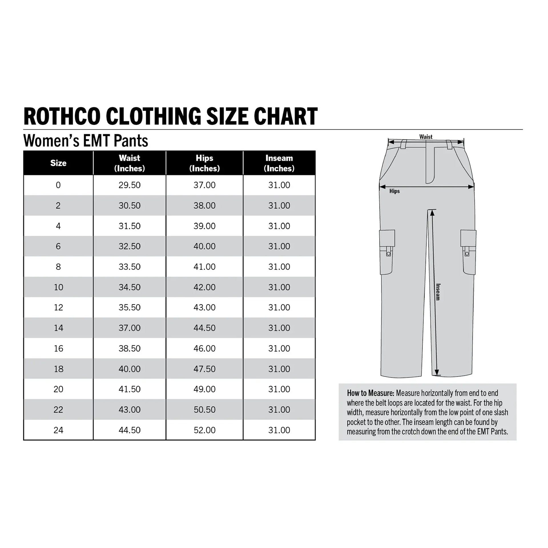 Rothco Womens EMT Pants LARSON TACTICAL SUPPLY