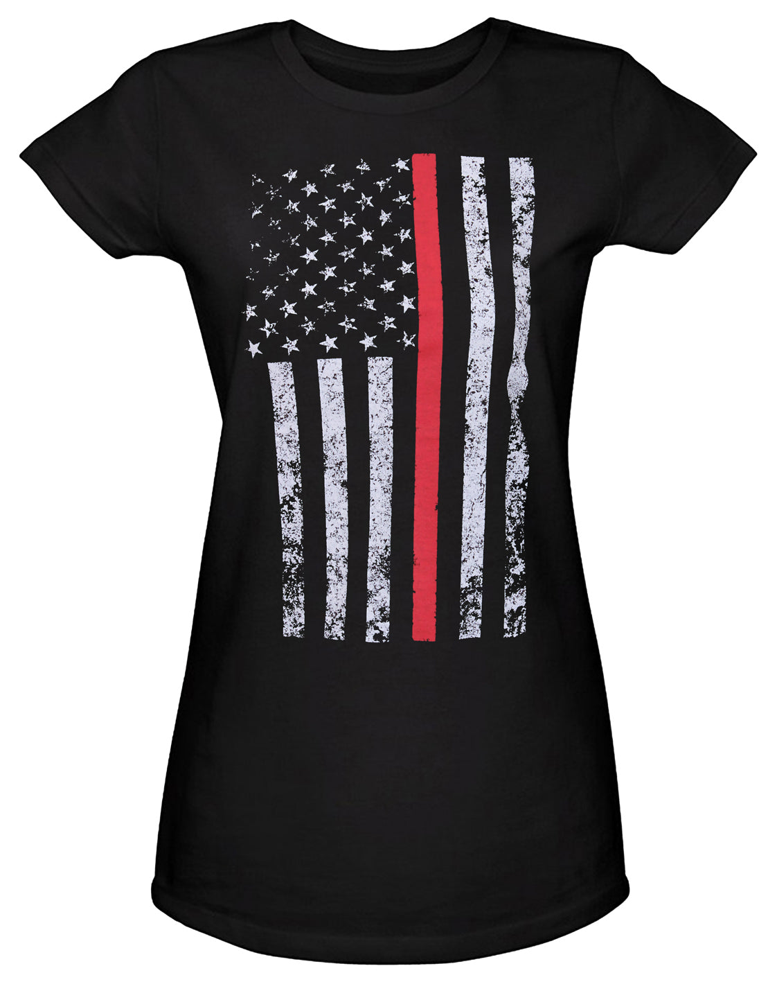 Rothco Womens Thin Red Line Longer T-Shirt LARSON TACTICAL SUPPLY