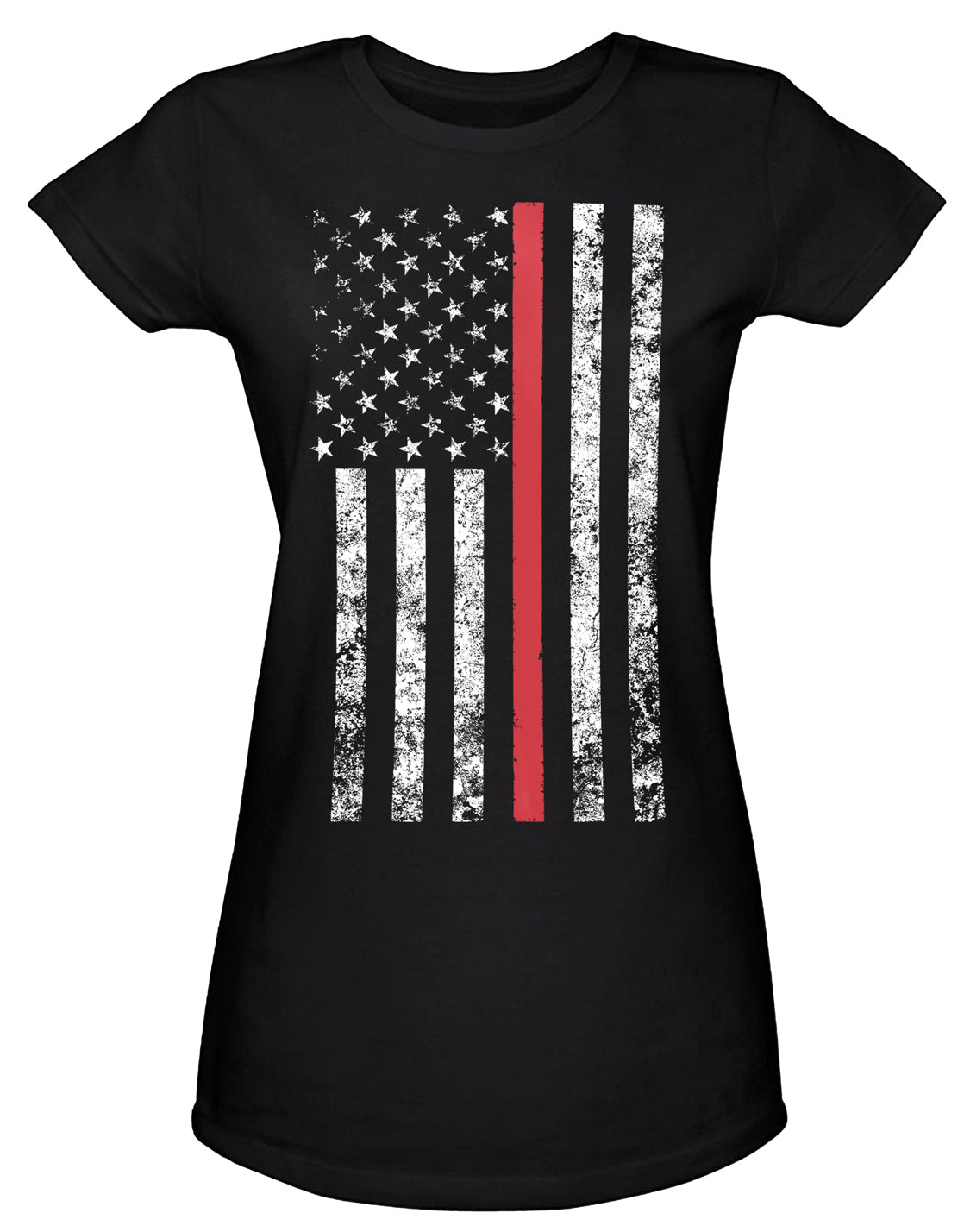 Rothco Womens Thin Red Line Longer T-Shirt LARSON TACTICAL SUPPLY