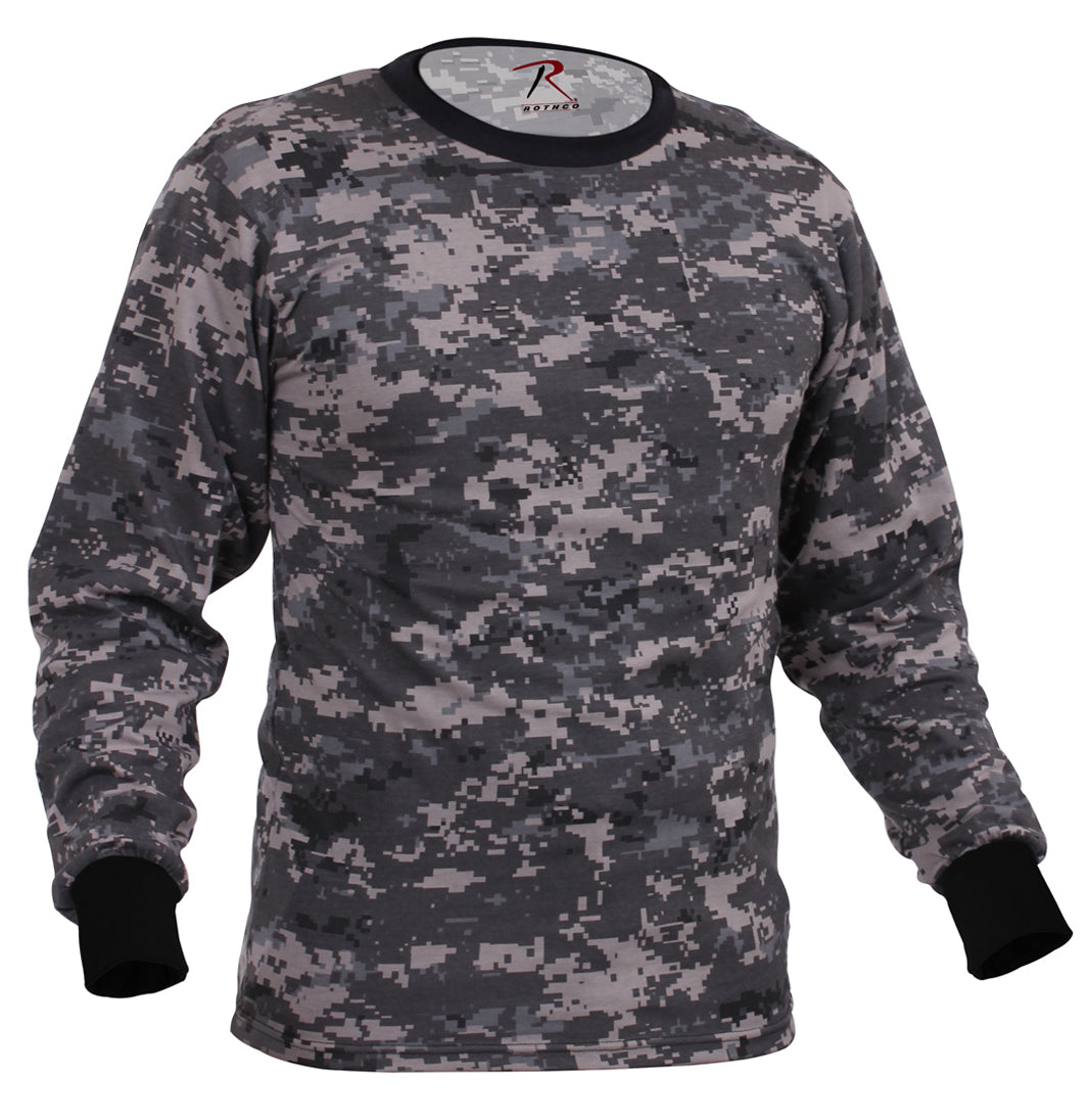 Rothco Long Sleeve Digital Camo T-Shirt LARSON TACTICAL SUPPLY