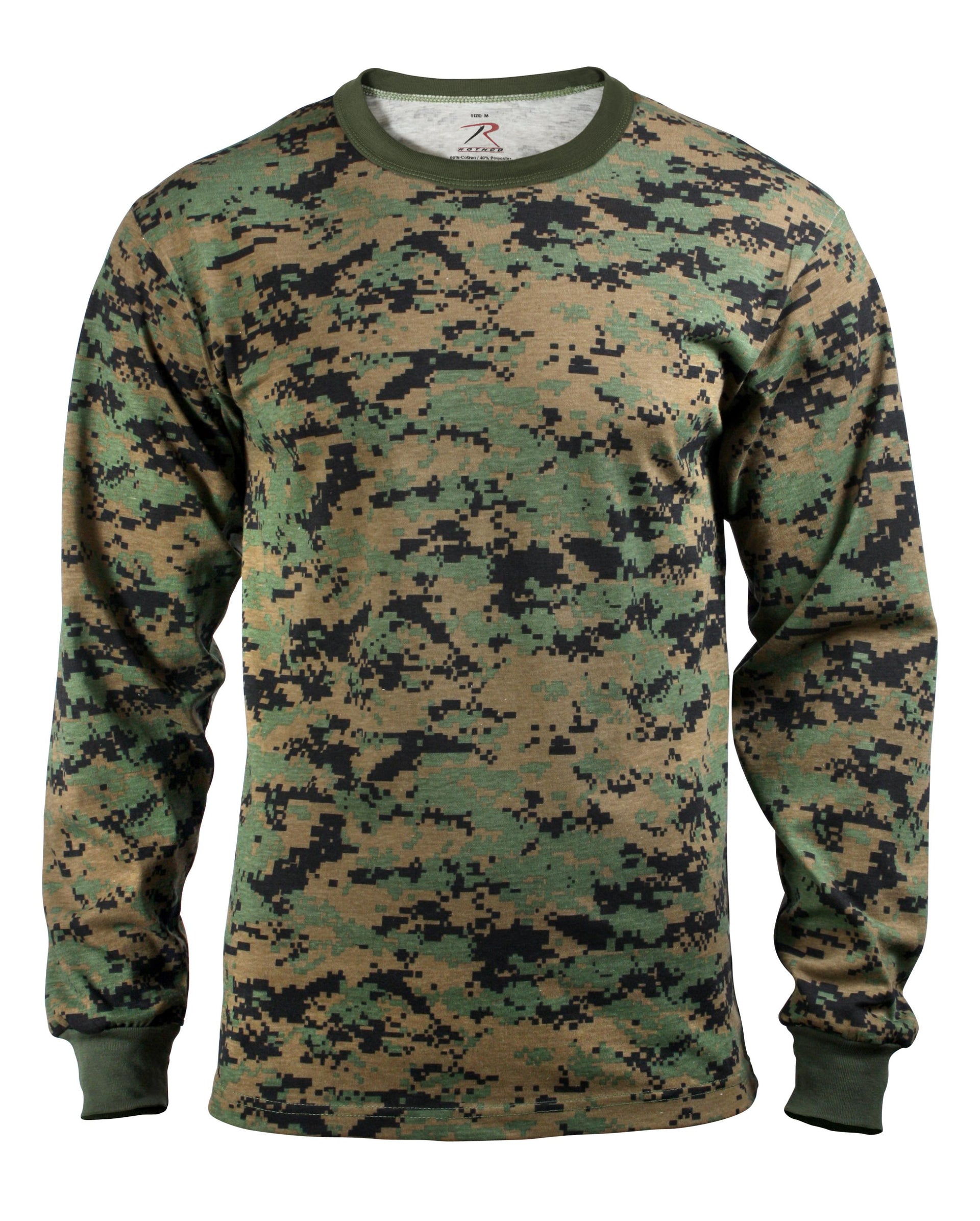Rothco Long Sleeve Digital Camo T-Shirt LARSON TACTICAL SUPPLY