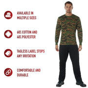 Rothco Long Sleeve Digital Camo T-Shirt LARSON TACTICAL SUPPLY
