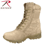 Rothco Forced Entry Deployment Boots With Side Zipper - 8 Inch LARSON TACTICAL SUPPLY