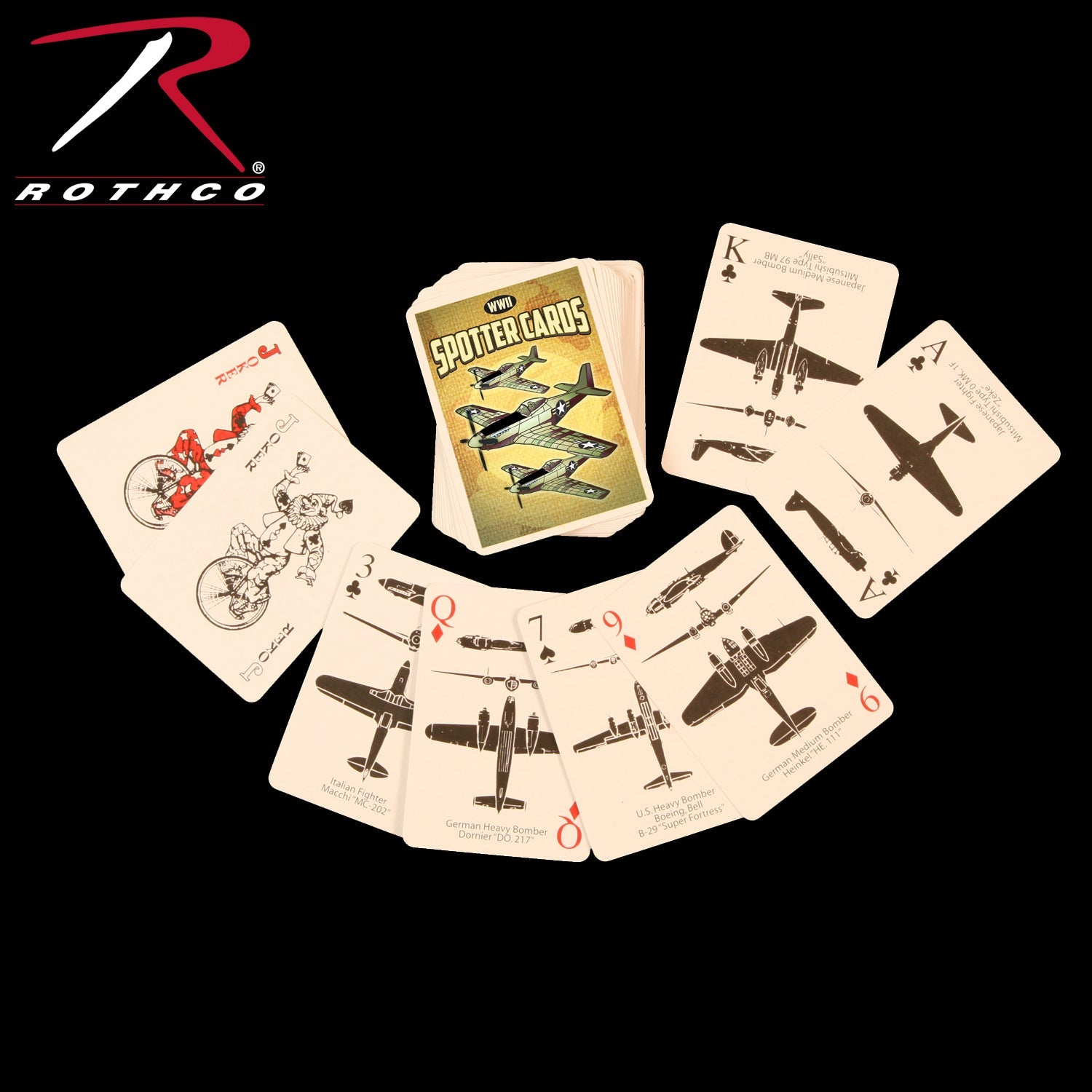 Rothco WWII Spotter Playing Cards ''CE'' LARSON TACTICAL SUPPLY