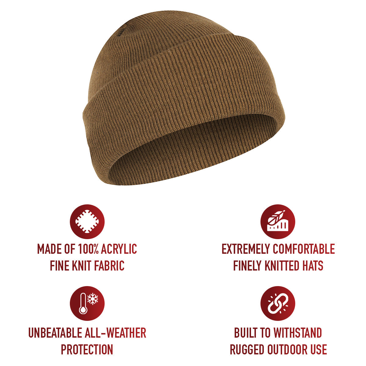 Rothco Deluxe Fine Knit Watch Cap LARSON TACTICAL SUPPLY