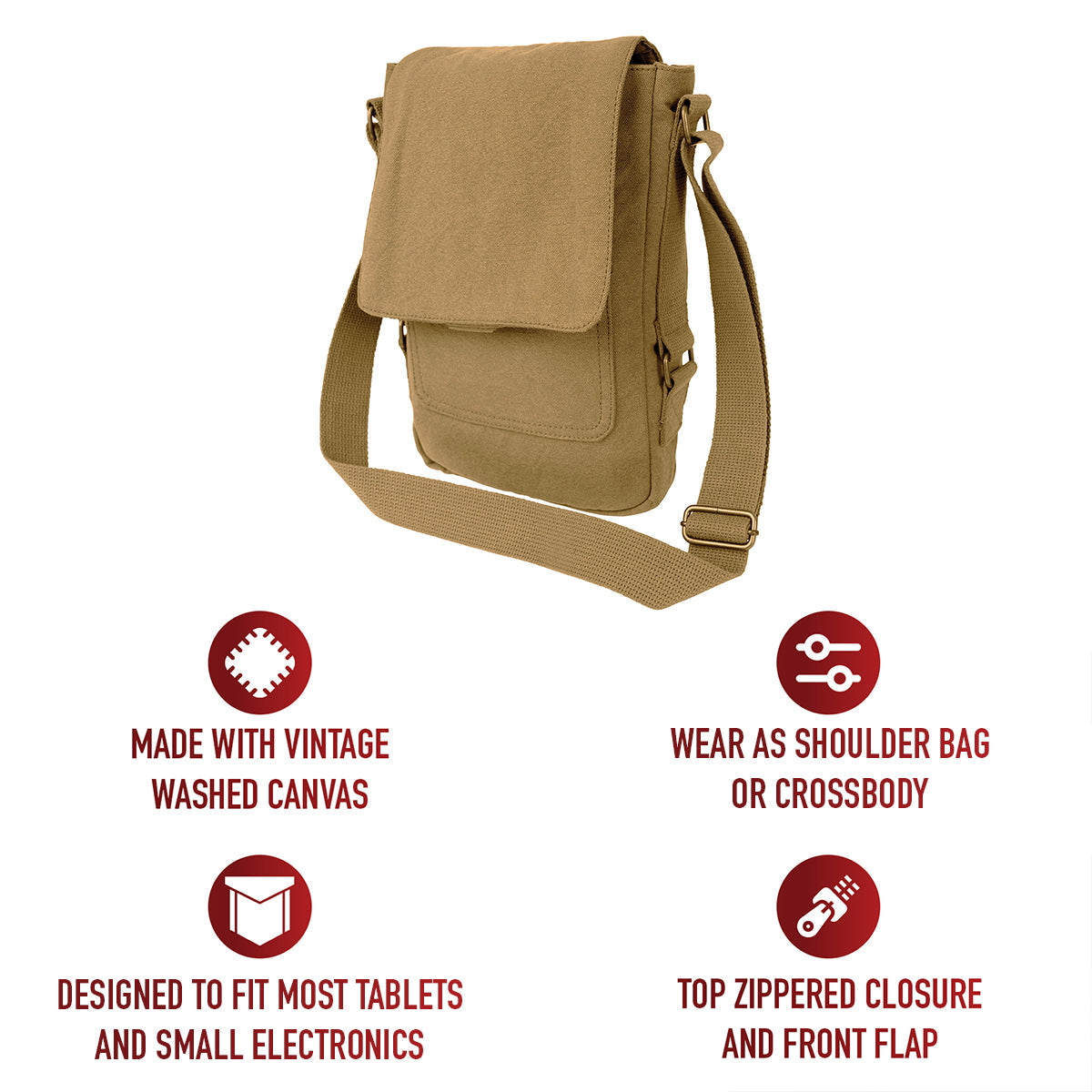 Rothco Vintage Canvas Tech Bag LARSON TACTICAL SUPPLY