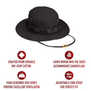 Rothco 100% Cotton Rip-Stop Boonie Hat LARSON TACTICAL SUPPLY