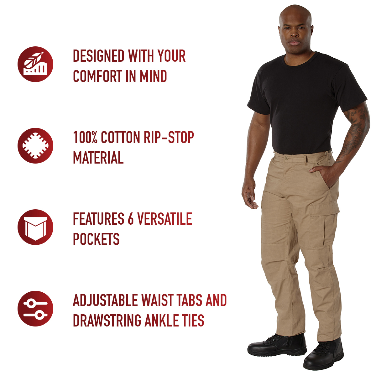 Rothco Rip-Stop BDU Pants LARSON TACTICAL SUPPLY