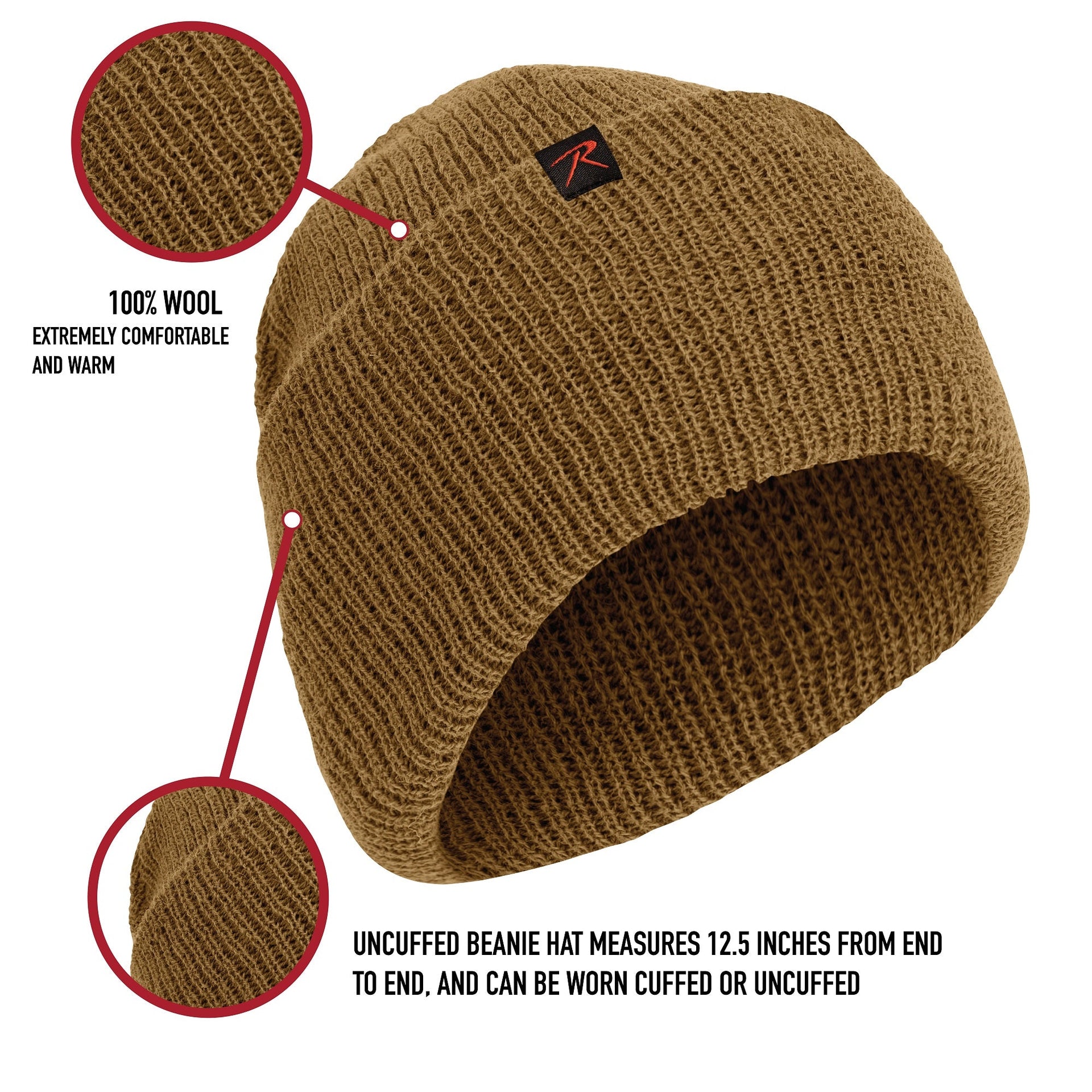 Rothco Wool Watch Cap LARSON TACTICAL SUPPLY