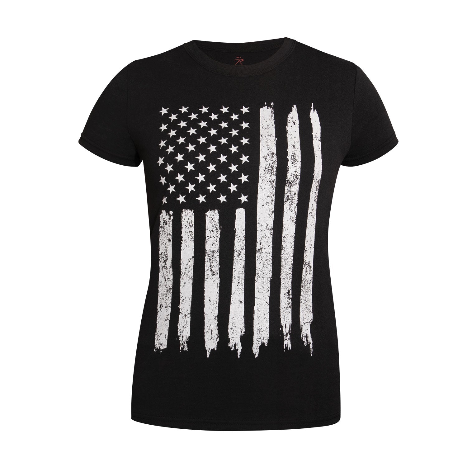 Rothco Womens Distressed US Flag Long T-Shirt LARSON TACTICAL SUPPLY