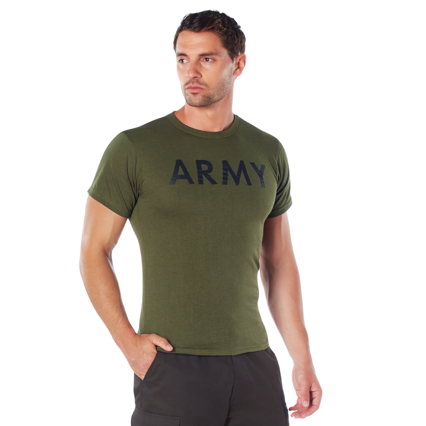 Rothco Olive Drab Military Physical Training T-Shirts LARSON TACTICAL SUPPLY
