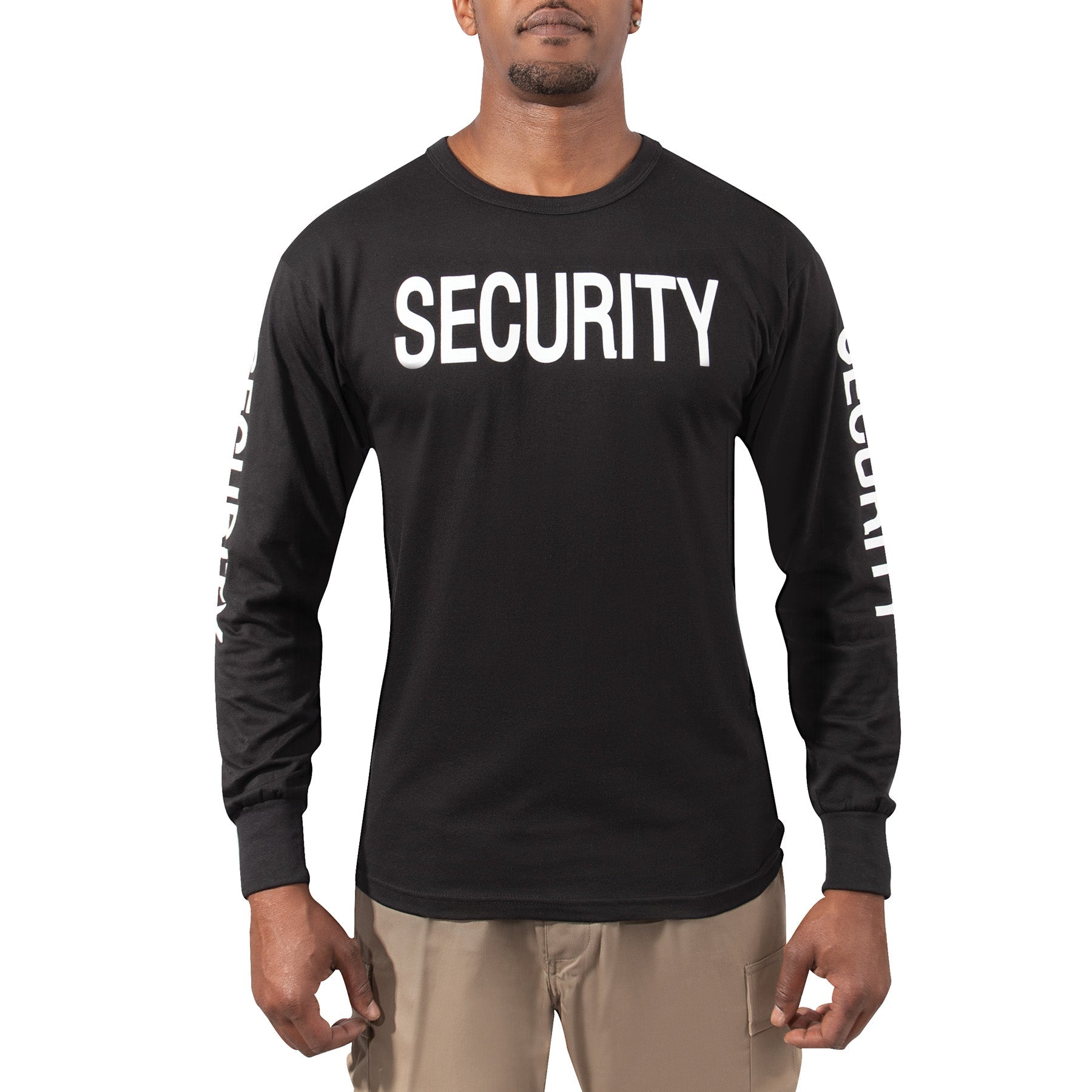 Rothco Long Sleeve Two-Sided Security T-Shirt LARSON TACTICAL SUPPLY