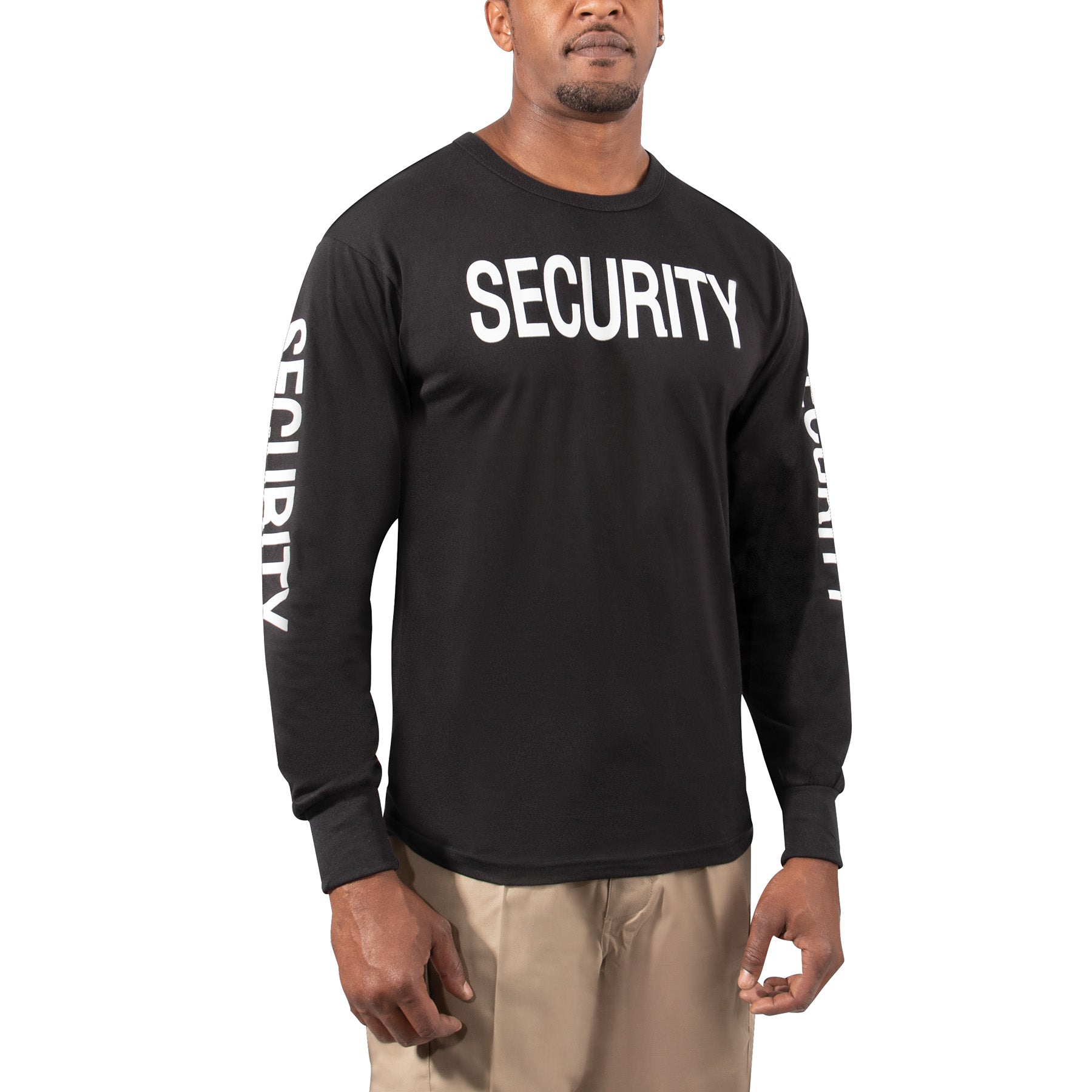 Rothco Long Sleeve Two-Sided Security T-Shirt LARSON TACTICAL SUPPLY