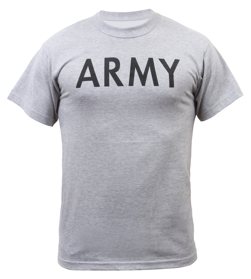 Rothco Grey Physical Training T-Shirt LARSON TACTICAL SUPPLY