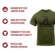 Rothco Don't Tread On Me T-Shirt LARSON TACTICAL SUPPLY