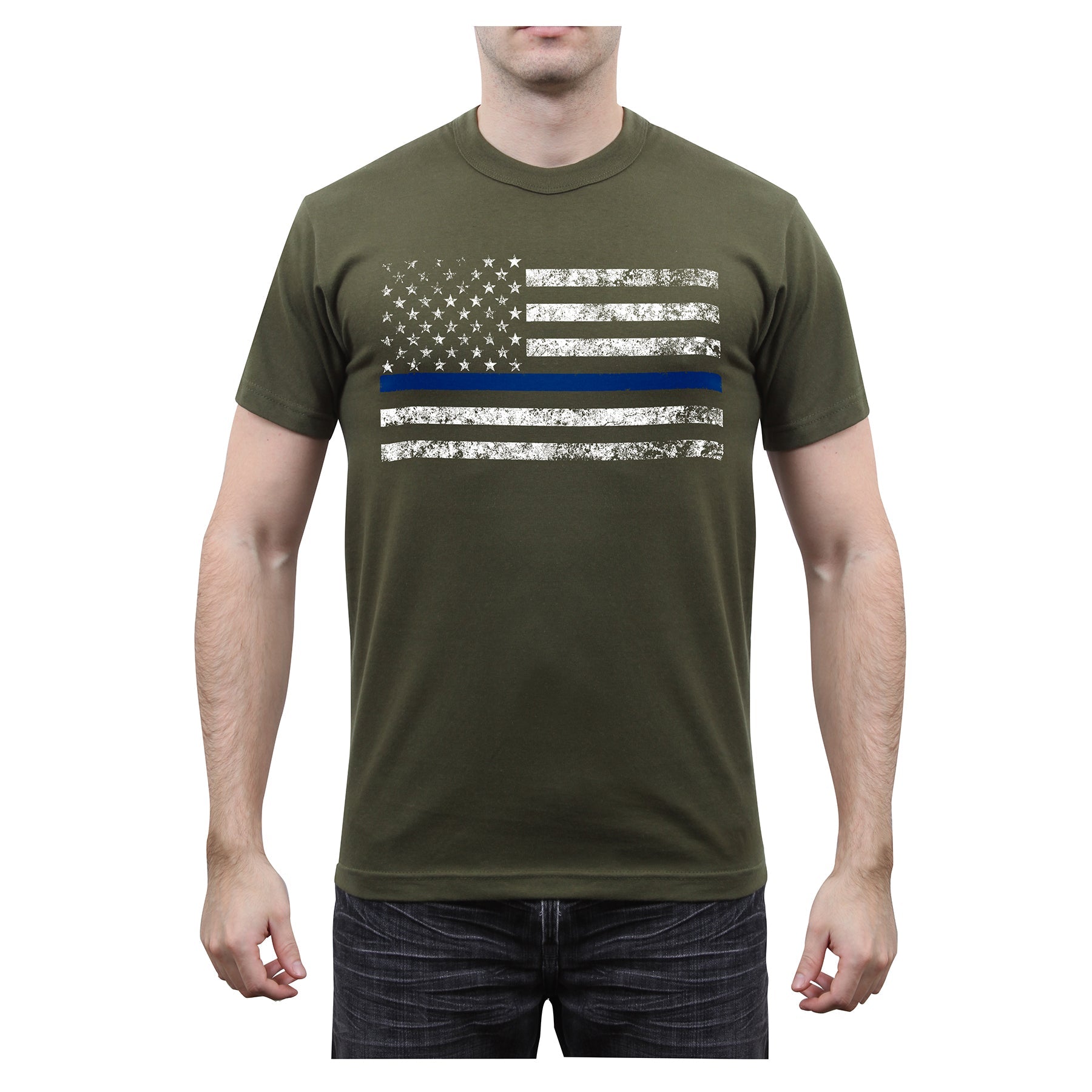Rothco Thin Blue Line T-Shirt LARSON TACTICAL SUPPLY