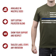 Rothco Thin Blue Line T-Shirt LARSON TACTICAL SUPPLY