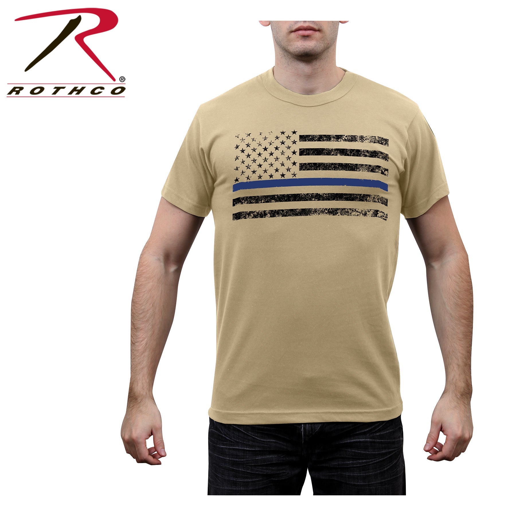 Rothco Thin Blue Line T-Shirt LARSON TACTICAL SUPPLY