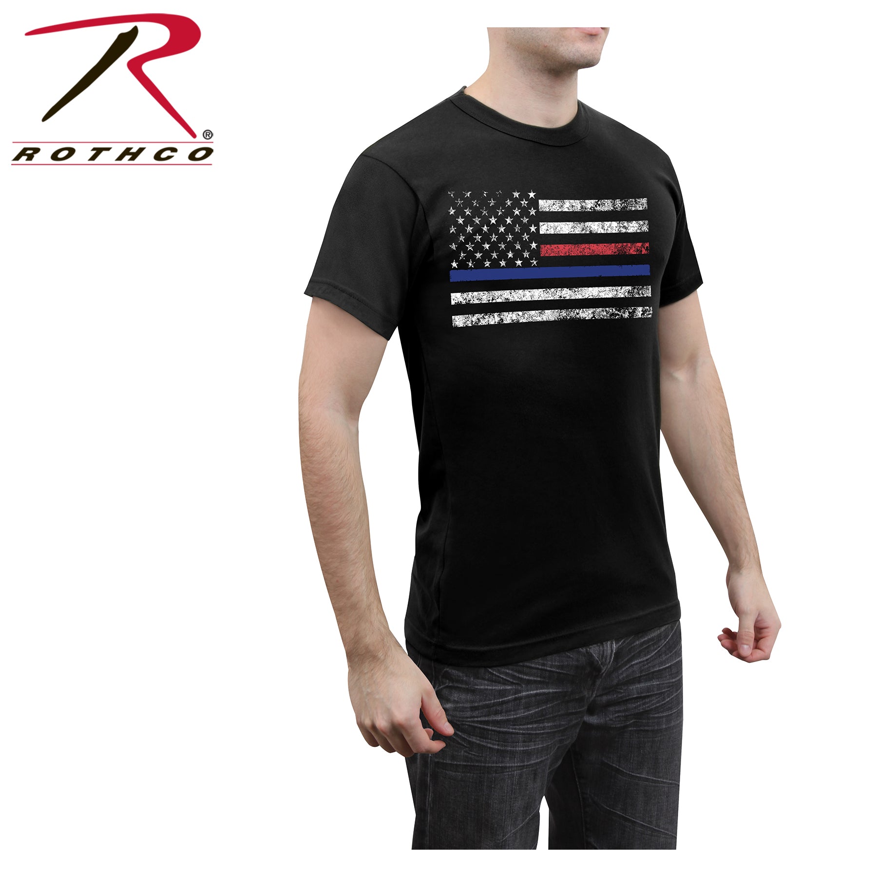 Rothco Thin Blue Line & Thin Red Line T-shirt LARSON TACTICAL SUPPLY