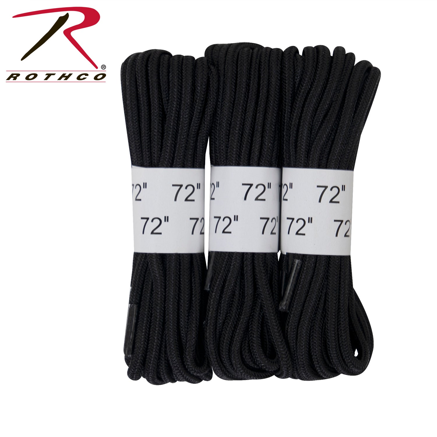 Rothco 72" Boot Laces - 3 Pack LARSON TACTICAL SUPPLY