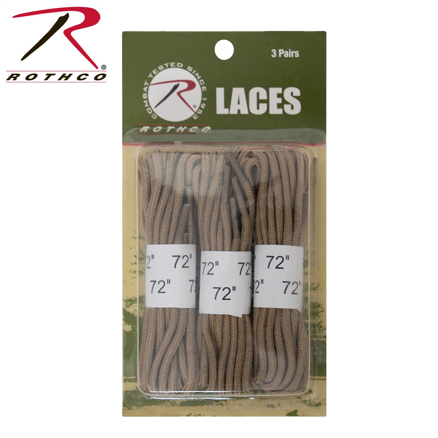 Rothco 72" Boot Laces - 3 Pack LARSON TACTICAL SUPPLY