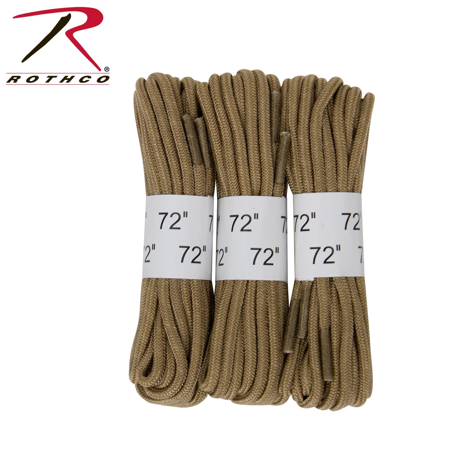 Rothco 72" Boot Laces - 3 Pack LARSON TACTICAL SUPPLY