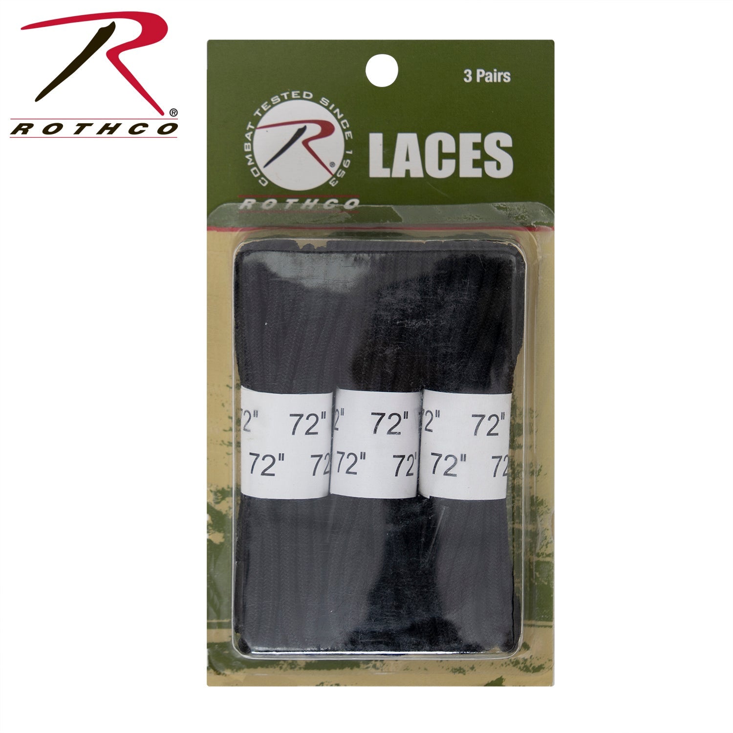 Rothco 72" Boot Laces - 3 Pack LARSON TACTICAL SUPPLY